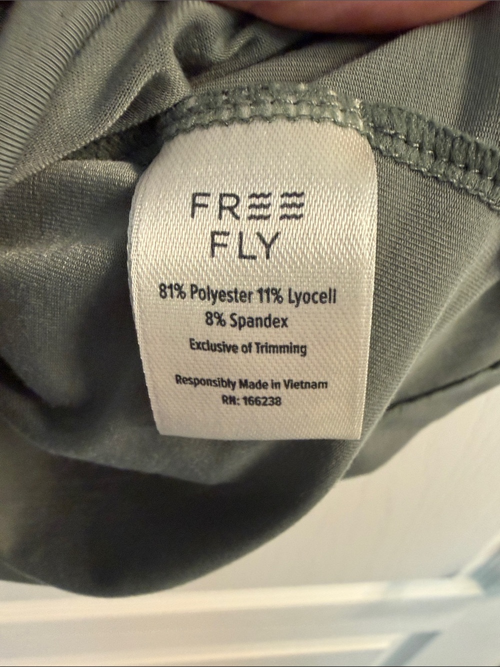 Free Fly Apparel Sage Green Short Sleeve Crew Tee - Picture 3 of 6